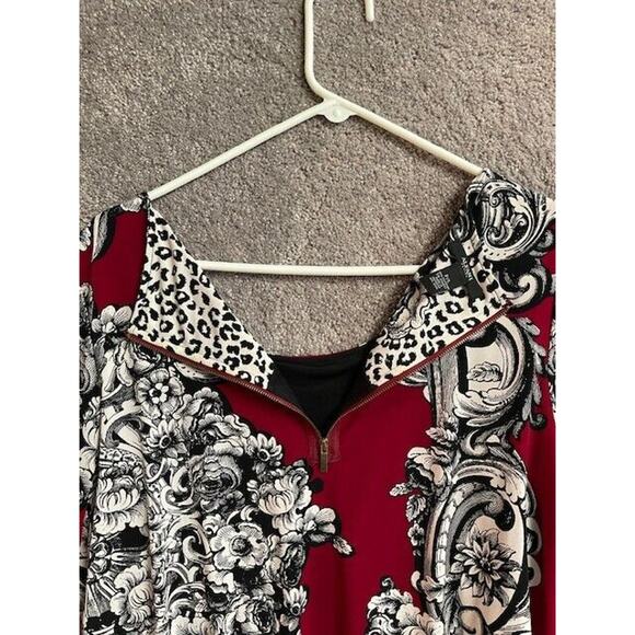 Alfani Blouse Petite Large Floral Paisley Flowy Boho Whimsigoth Old Money Y2K - Picture 11 of 15